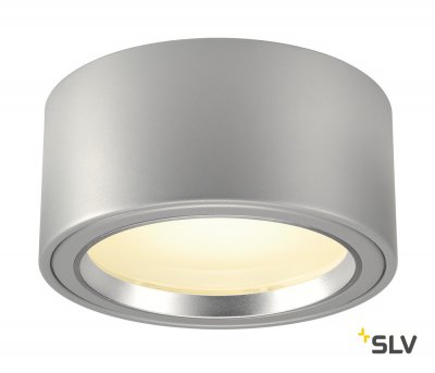 SLV 161464 LED AUFBAUSTRAHLER 1800lm, rund, silbergrau, 48 LED, 3000K
