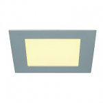 SLV 162524 ECO LED PANEL SQUARE светильник встраиваемый 350mA c 11 SMD LED, 12Вт, 3000K, 535lm, серебристый