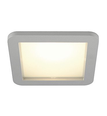 SLV 162614 SKALUX Deckeneinbauleuchte, eckig, silbergrau, 3000K