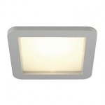 SLV 162614 SKALUX Deckeneinbauleuchte, eckig, silbergrau, 3000K