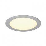 SLV 162753 SENSER Einbauleuchte, rund, silbergrau, 14W, 3000K