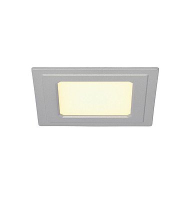 SLV 162793 SENSER Einbauleuchte, eckig, silbergrau, 6W, 3000K