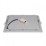 SLV 162813 SENSER Einbauleuchte, eckig, silbergrau, 14W, 3000K