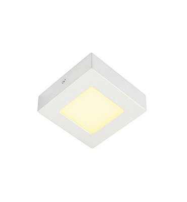 SLV 162963 SENSER Wand- und Decken- leuchte, eckig, weiss, 6W, 3000K