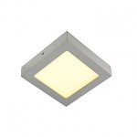 SLV 163003 SENSER Wand- und Decken- leuchte, eckig, silbergrau, 10W, 3000K