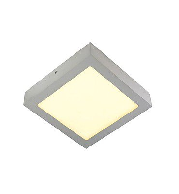 SLV 163013 SENSER Wand- und Decken- leuchte, eckig, silbergrau, 14W, 3000K
