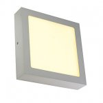 SLV 163013 SENSER Wand- und Decken- leuchte, eckig, silbergrau, 14W, 3000K