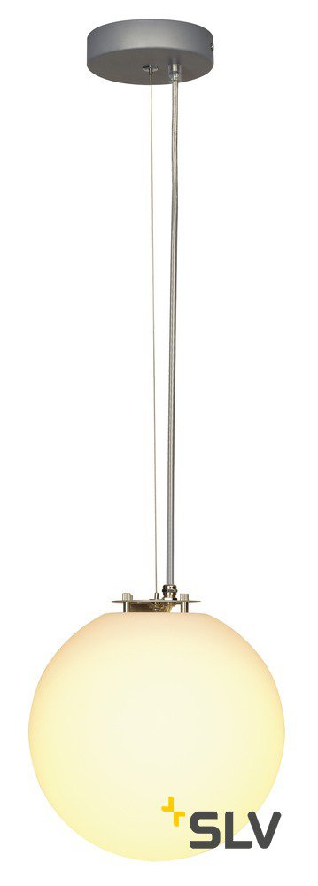 SLV 165390 ROTOBALL 25 Pendelleuchte, weiss, E27, max. 24W