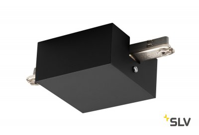 172070 SLV D-TRACK, центральный разъем подвода питания с корпусом, 230В, 10А макс., черный 172070 SLV D-TRACK, центральный разъем подвода питания с корпусом, 230В, 10А макс., черный