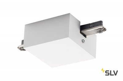 172071 SLV D-TRACK, центральный разъем подвода питания с корпусом, 230В, 10А макс., белый 172071 SLV D-TRACK, центральный разъем подвода питания с корпусом, 230В, 10А макс., белый