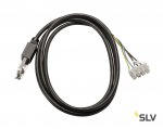 172080 SLV D-TRACK, подвод питания с кабелем 2м, 230В, 10А макс., черный