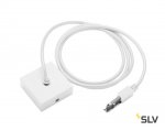 172091 SLV D-TRACK, подвод питания с кабелем 2м и основанием, 230В, 10А макс., белый