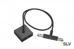 172100 SLV D-TRACK, центральный разъем подвода питания с кабелем 1м и основанием, 230В, 10А макс., черный