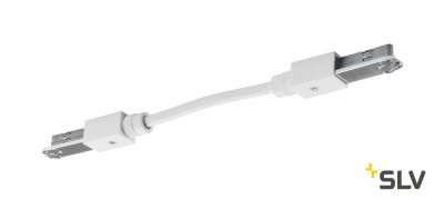 172191 SLV D-TRACK, коннектор гибкий, кабель 13.5 см, 230В, 10А макс., белый 172191 SLV D-TRACK, коннектор гибкий, кабель 13.5 см, 230В, 10А макс., белый