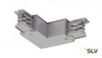 SLV 175114 L-Verbinder f?r 3P.-schiene, Erde, L-Version, silbergrau