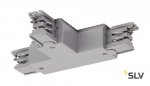 SLV 175144 T-Verbinder f?r 3P.-schiene, Erde, R-Version, silbergrau