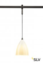 SLV 184530 TONGA 4 Pendelleuchte f?r EASYTEC II,schwarz, Keramik weiss, E14 max. 60W