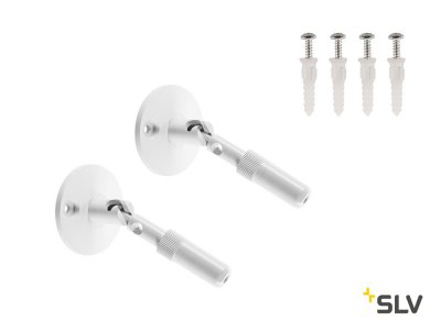 186311 SLV TENSEO, крепление тросика с натяжителем, 10см, 2 шт., белый