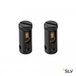 186350 SLV TENSEO, подвод питания для тросика, 2 шт., 25А макс., черный