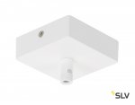 SLV 210061 Deckenrosette GLENOS, mattweiss, 8,5x8,5x2,7cm, mit Zugentlastung
