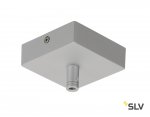 SLV 210064 Deckenrosette GLENOS, silber, 8,5x8,5x2,7cm, mit Zugentlastung