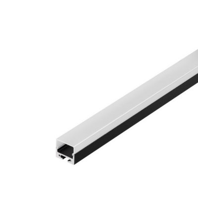 SLV 213430 GLENOS Profi-Profil 2020-100, schwarz, 1m, mit weisser Abdeckung