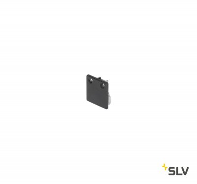 SLV 213450 GLENOS Endkappe f?r Profi- Profil 2020, schwarz, 2 St?ck