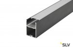 SLV 213470 GLENOS Profi-Profil 4970-200, mit Cover, mattschwarz, 2m