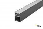 SLV 213470 GLENOS Profi-Profil 4970-200, mit Cover, mattschwarz, 2m