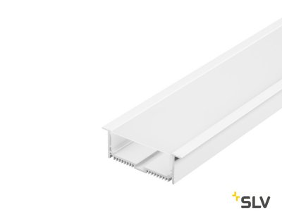 SLV 213511 GLENOS Profi-Einbau-Profil 8832-200 mit Cover, mattweiss, 2m