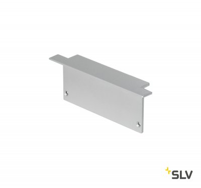SLV 213524 GLENOS Endkappe f?r Profi- Einbau-Profil 8830, silber, 2 St?ck