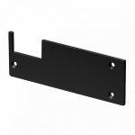 SLV 213680 GLENOS Endkappen Profi-Wandtr? ger-Profil, mattschwarz, 2 St?ck