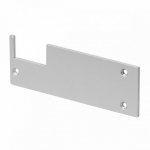 SLV 213684 GLENOS Endkappen Profi-Wandtr? ger-Profil, silbergrau, 2 St?ck