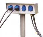 SLV 227000 ENERGIE-PACK, 230V, max. 16A, inkl. Erdspiess und Montage- schrauben, IP54