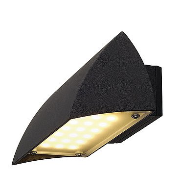 SLV 227050 NOVA LED WALL OUT Wandleuchte, schwarz, 7.9W, 3000K, IP44