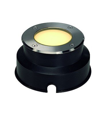 SLV 229312 DASAR 115 LED Bodeneinbau- strahler, Edelstahl 316, 3.8W, warmweiss, IP67