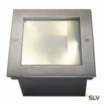 SLV 229383 DASAR LED SQUARE Bodeneinbau- leuchte, asymmetrisch, Edel- stahl 316, 34W, 3000K