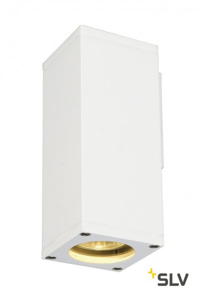 SLV 229521 THEO WALL OUT Wandleuchte, eckig, weiss, GU10, max. 35W