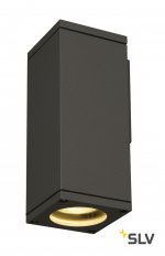 SLV 229525 THEO WALL OUT Wandleuchte, eckig, anthrazit, GU10, max. 35W
