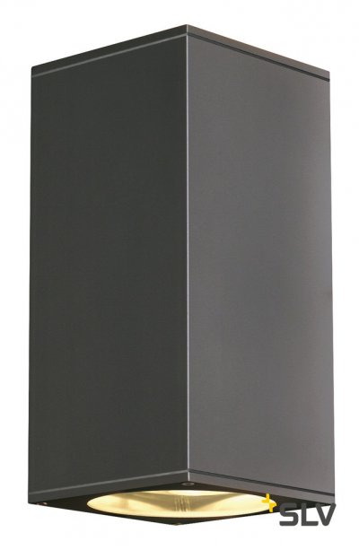 SLV 229575 BIG THEO UP/DOWN OUT Wand- leuchte, eckig, anthrazit, ES111, max. 2x75W SLV 229575 BIG THEO UP/DOWN OUT Wand- leuchte, eckig, anthrazit, ES111, max. 2x75W