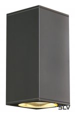 SLV 229575 BIG THEO UP/DOWN OUT Wand- leuchte, eckig, anthrazit, ES111, max. 2x75W