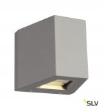 SLV 229664 OUT BEAM LED Wandleuchte, Beam up/Flood down, silbergrau