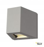 SLV 229664 OUT BEAM LED Wandleuchte, Beam up/Flood down, silbergrau