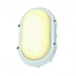 SLV 229921 TERANG Wand-und Deckenleuchte, oval, weiss, 8W LED, 3000K