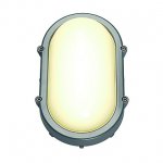 SLV 229924 TERANG Wand-und Deckenleuchte, oval, silber, 8W LED, 3000K