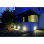 SLV 229924 TERANG Wand-und Deckenleuchte, oval, silber, 8W LED, 3000K