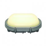 SLV 229924 TERANG Wand-und Deckenleuchte, oval, silber, 8W LED, 3000K