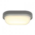 SLV 229934 TERANG 2 Wand- und Decken- leuchte, oval, silbergrau, 3000K, IP44
