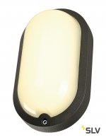 SLV 229935 TERANG 2 Wand- und Decken- leuchte, oval, anthrazit, 3000K, IP44