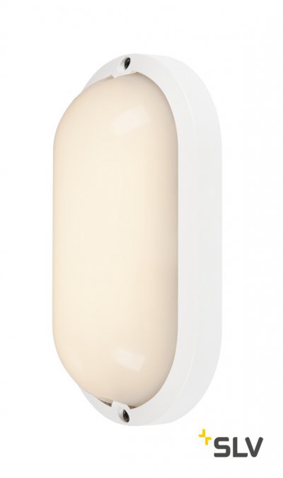 SLV 229951 TERANG 2 XL SENSOR, Wand- und Deckenleuchte, oval, weiss, 3000K, IP44